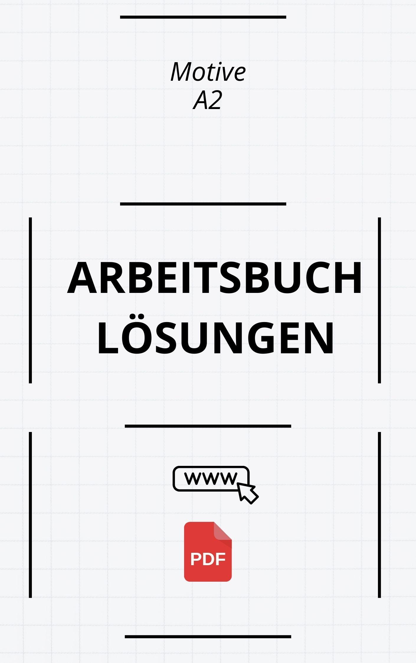 Motive A2 Arbeitsbuch Lösungen